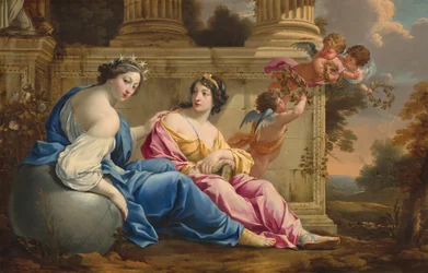 Las musas Urania y Calíope