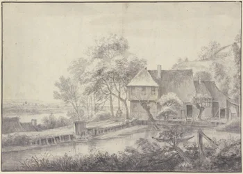 Granja junto a un canal