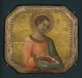 Un santo sosteniendo un libro, 1344