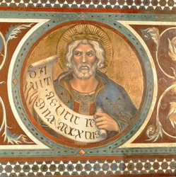 Maestà: David, (detalle) del marco
