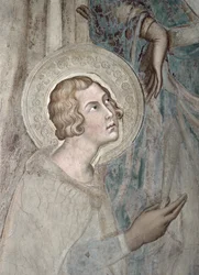 Maestà: San Ansano, 1315 (detalle)