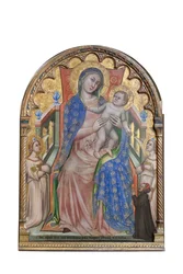 Virgen con el Niño, ángeles y el donante Giovanni da Piacenza