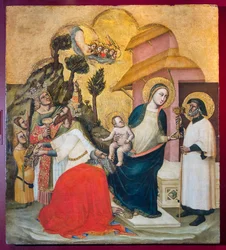 Adoración de los Reyes Magos, c.1350