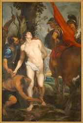 San Sebastián atado para el martirio, c. 1620