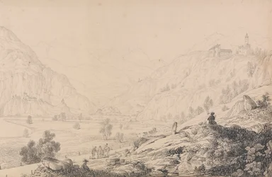 Álbum de 30 vistas del Tirol e Italia: Castillos de Wafenstein [?], Sprechenstein y Reifenstein a algunas millas del Brennero, 27 oct.r 1840