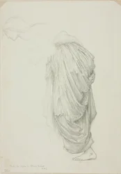 Figura femenina inclinada, estudio para Espejo de Venus