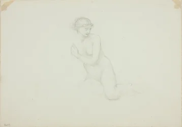 Desnudo Femenino Sentado