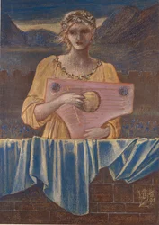 Estudio de una Mujer con un Instrumento Musical, 1895