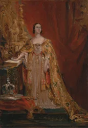 La reina Victoria prestando el juramento de coronación, 28 de junio de 1838