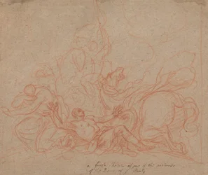 Boceto de "La conversión de San Pablo" para la cúpula de la catedral de San Pablo