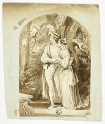 Amantes en el bosque