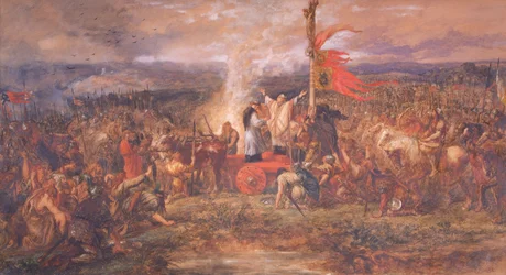 Batalla del Estandarte, Northallerton, Yorkshire, 22 de agosto de 1138, 1880