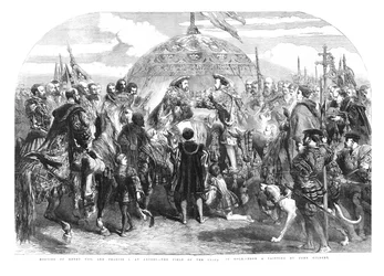 Encuentro de Enrique VIII y Francisco I en Ardres - El Campo del Paño de Oro