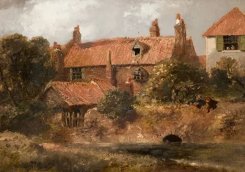 Viejas cabañas en Lewisham, 1876