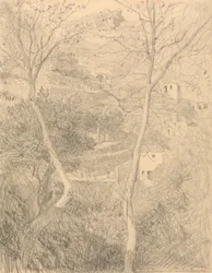 Pueblo en la ladera