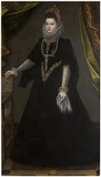 Alemán: Infantin Isabella Clara Eugenia (1566-1633) Retrato de la infanta Isabel Clara Eugenia