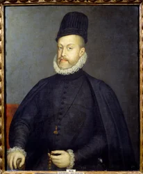 Retrato del rey de España Felipe II (1527-1598). Pintura de Sofonisba Anguissola o Anguisciola (1540-1625)