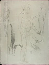 Desnudos y hojas