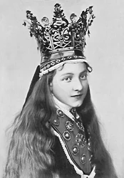 Una chica noruega con atuendo festivo, 1912
