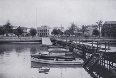 Esplanada, desde el muelle del Yatch Club, Durban