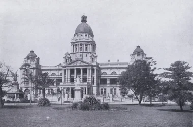 El Ayuntamiento, Durban (foto en blanco y negro)