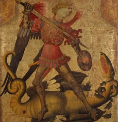 San Miguel y el dragón, ca. 1405