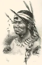 Un indio Coreguaje, Korébahü o Koré pâín de Caquetá, Colombia