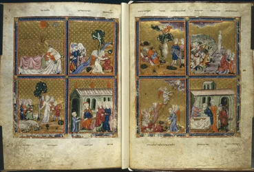 Agregar. 27210, f.4v-5 Escenas del Génesis, de 