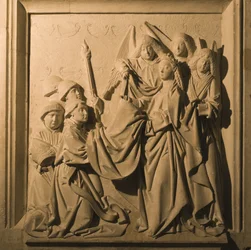 Bajorrelieve de San Ildefonso Recibiendo su Casulla, interior de La Mezquita, Córdoba, 1507