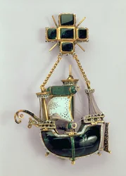 Colgante de carabela, 1580s-90s