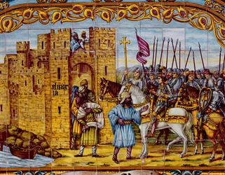 Conquista de Almería por los Reyes Católicos en 1488 (detalle)