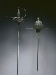 Rapiers con empuñadura de copa, c.1650 (acero)
