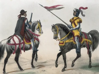 DE SOTTO, Serafin Maria, Conde de Clonard (1793 - 1862). Historia organica de las armas de Infanteria y Caballeria espanolas. 1851 - 1859. Caballería durante el reinado de Felipe II de España. "Heraldo de caballería y hombre de armas.