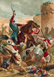 El Cid amenazando la ciudad de Valencia
