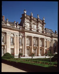 Fachada del Palacio Real de la Granja de San Ildefonso, residencia de verano de los reyes de España