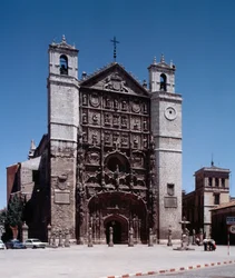 Vista de la iglesia conventual de San Pablo, Valladolid, España, 1445-1616