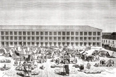 La Casa de los Portales, Plaza de Simón Bolívar, anteriormente Plaza de la Constitución, Bogotá, Colombia