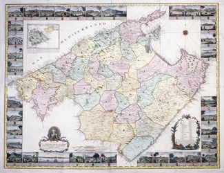 Mapa de la isla de Mallorca, 1785