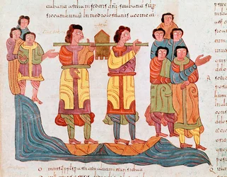 Arte Mozárabe: “Transporte del Arca Sagrada de la Alianza a Jerusalén”