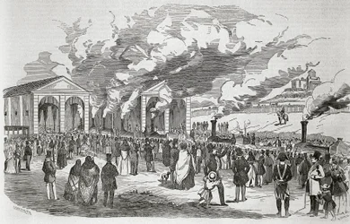 Inauguración de la línea ferroviaria Madrid-Aranjuez, 9 de febrero