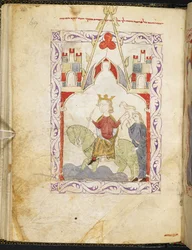 Or. 2737, f. 69r, El faraón como halconero, de la 