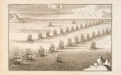 Página 43 de Lart des Armées Navales por Paul Hoste, León, 1727