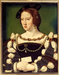 Retrato de Leonor de Habsburgo, Archiduquesa de Austria (1498-1558) Reina de Francia, esposa del Rey Francisco I