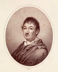 Retrato de Leandro Fernández de Moratín (1760-1828), escritor español. Grabado del siglo XIX. Biblioteca Nacional de Madrid.