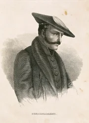 Retrato de Tomás ZUMALACARREGUI (1788-1835), personaje de la Campaña Española o Guerra de Independencia y Primera Guerra Carlista (grabado)