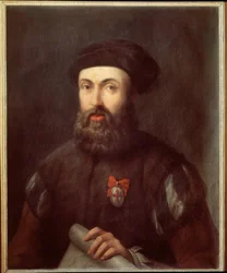 Retrato del navegante y explorador portugués Fernand Magellan