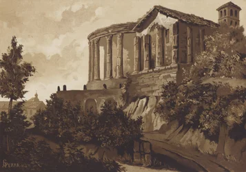 Templos romanos de la Sibila Tiburtina y Vesta, Tívoli, Italia