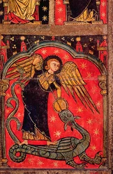 San Miguel luchando contra el dragón