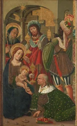 La Adoración de los Reyes, c.1490 (temple sobre tabla)
