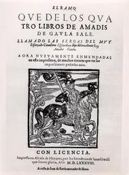Portada de Amadís de Gaula, 1588